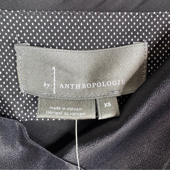 ANTHROPOLOGIE Elyse Bias Slip Dress - Black - Sz XS - Picture 7 of 11